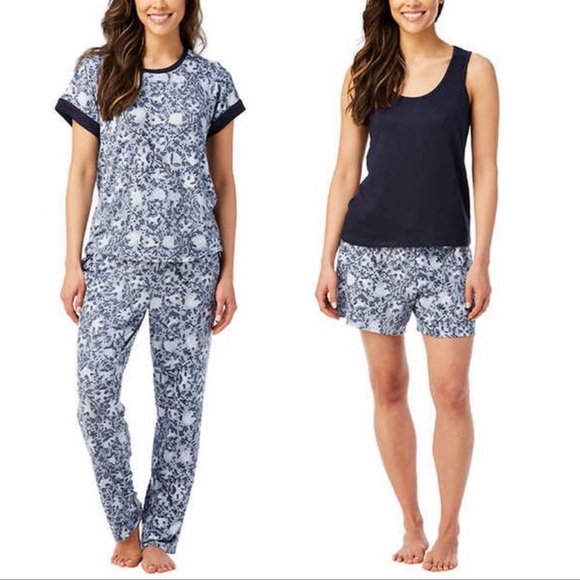 Lucky Brand Other - Lucky Brand Women’s 4-Piece Pajama Set - Light Blue - Size Small